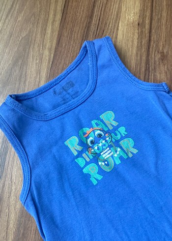 Erkek Bebek Kolsuz çıtçıtlı Atle, Renkli Baskılı - Görsel 2