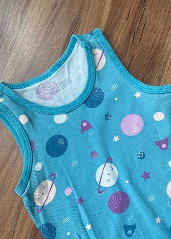 Erkek Bebek Kolsuz çıtçıtlı Atle, Renkli Baskılı - Görsel 3