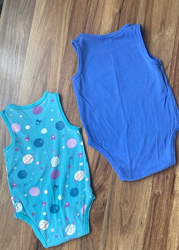 Erkek Bebek Kolsuz çıtçıtlı Atle, Renkli Baskılı - Görsel 4