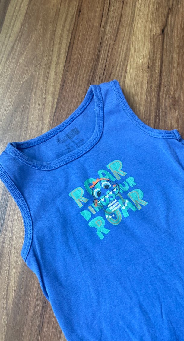 Erkek Bebek Kolsuz çıtçıtlı Atle, Renkli Baskılı - Görsel 2