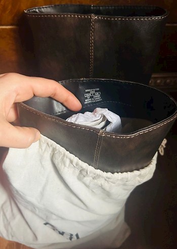 Dizüstü Deri Çizme zara biker bershka adl - Görsel 6