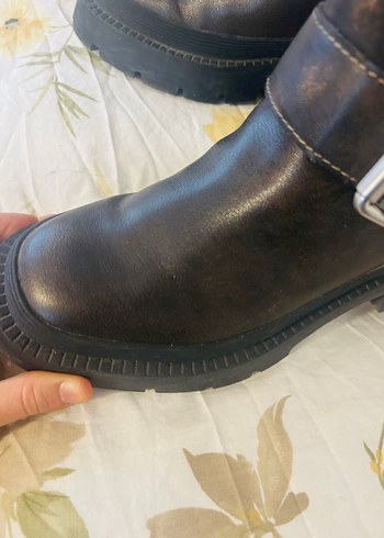 Kadın Dizüstü Deri Çizme ZARA BİKER - Görsel 4