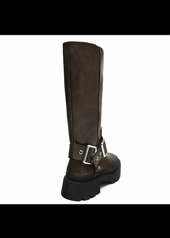 Kadın Dizüstü Deri Çizme ZARA BİKER - Görsel 5