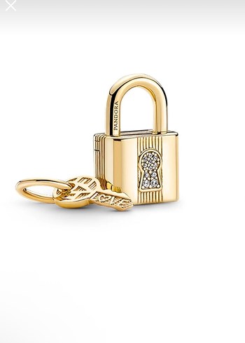 Pandora Altın Kilit ve Anahtar Charm - Görsel 3