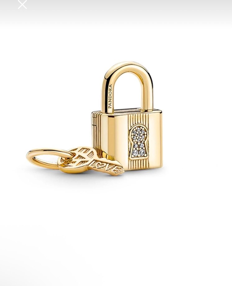 Pandora Altın Kilit ve Anahtar Charm - Görsel 3