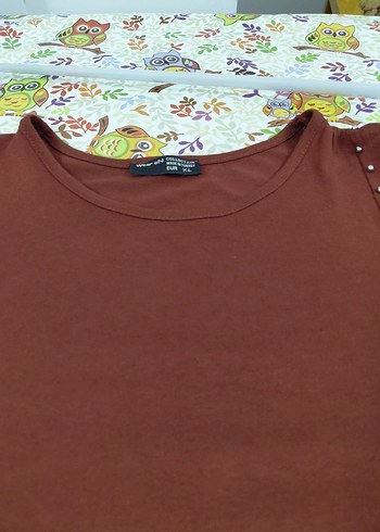 xl Beden Uzun Kollu Kahverengi Tunik