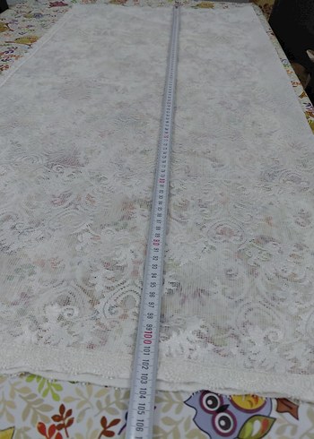 Nakışlı Beyaz Masa Örtüsü - Görsel 5