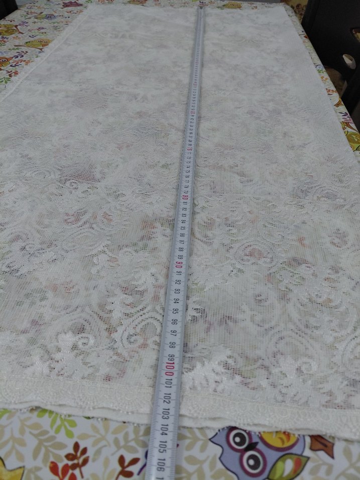 Nakışlı Beyaz Masa Örtüsü - Görsel 5