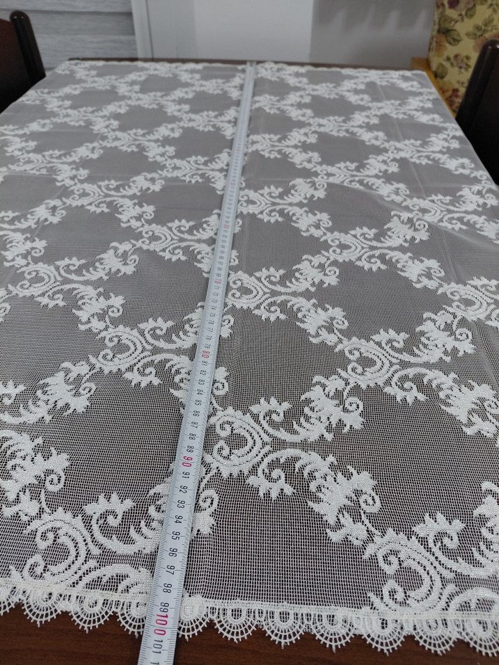Beyaz Nakışlı Masa Örtüsü - Görsel 4