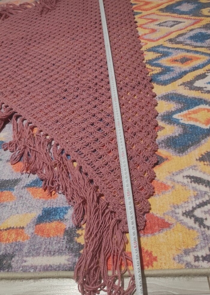 Elişi örgü şal - Görsel 2