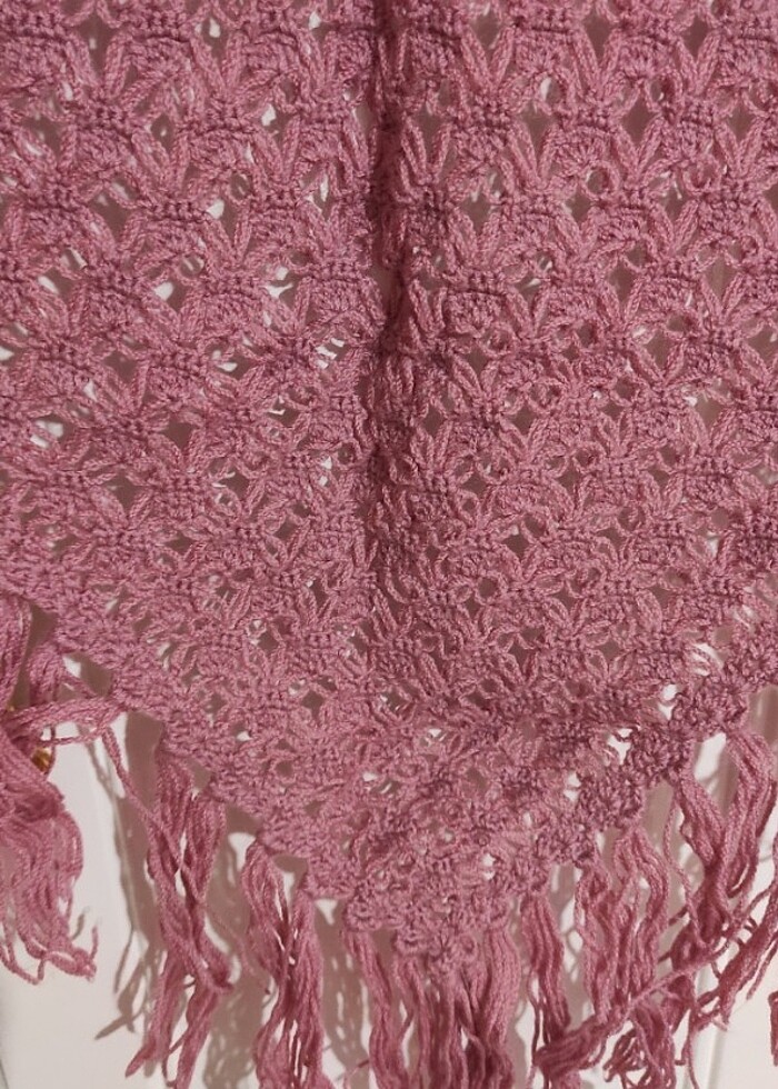 Elişi örgü şal - Görsel 3