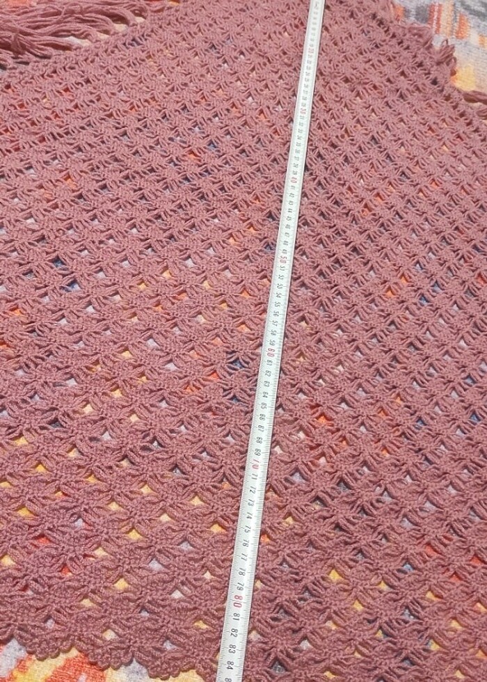 Elişi örgü şal - Görsel 4