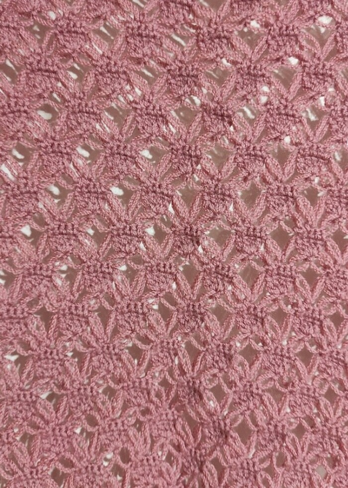 Elişi örgü şal - Görsel 5