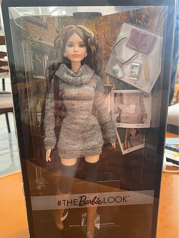 Beden Barbie Look Gri Kazak Koleksiyon Bebek