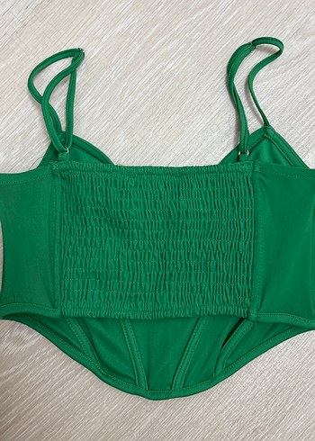 m Beden Koyu Yeşil İnce Askılı Büstiyer