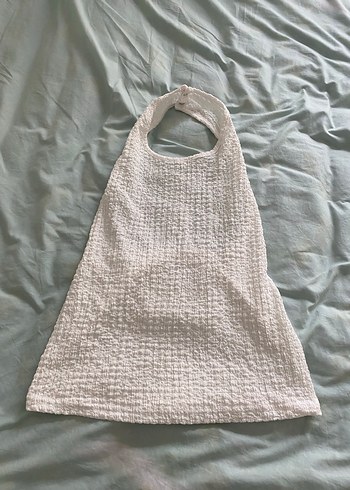 Beyaz Keten Bohem Kadın Tulum - Görsel 3