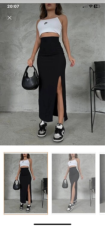 Zara yırtmaçlı etek