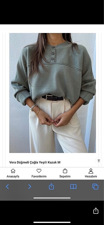 Çağla yeşili kazak
