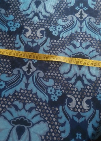 Koyu Mavi Bohem Desenli Masa Örtüsü - Görsel 3