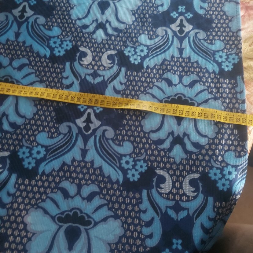 Koyu Mavi Bohem Desenli Masa Örtüsü - Görsel 3