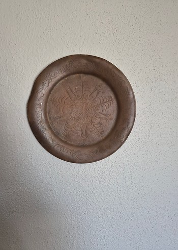 bakır Kabartmalı Tabak - Görsel 2