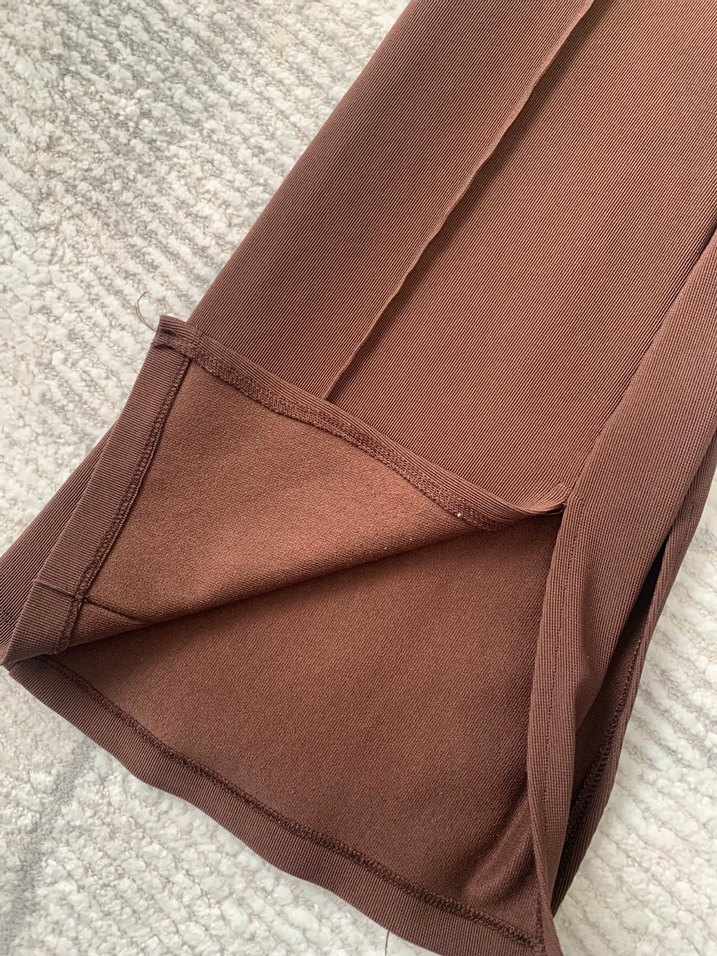 Kahverengi Fitilli Kadın Kumaş Pantolon - Görsel 3
