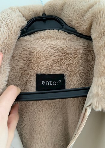 Bej Kürklü Deri Kadın Ceket - Görsel 2