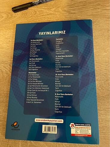  Endemik yayınları ayt fen deneme kimya fizik biyoloji