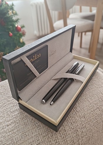 Siyah Kalem Seti - Tükenmez ve Dolma Kalem - Görsel 2