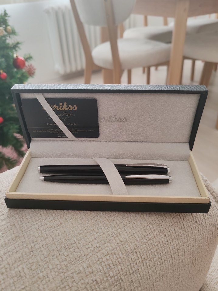 Siyah Kalem Seti - Tükenmez ve Dolma Kalem - Görsel 3