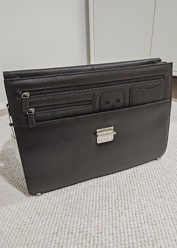 Klasik Tasarımlı Kahverengi Erkek Evrak Çantası - Görsel 3