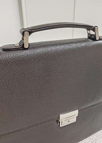 Klasik Tasarımlı Kahverengi Erkek Evrak Çantası - Görsel 4