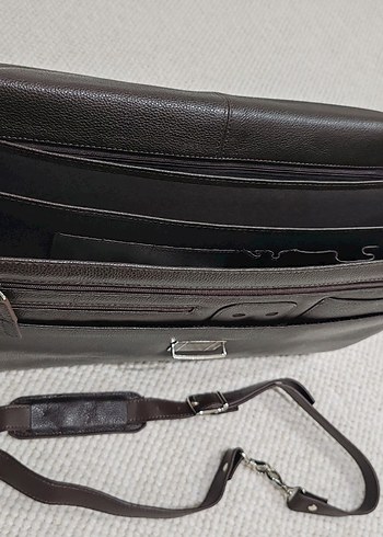 Klasik Tasarımlı Kahverengi Erkek Evrak Çantası - Görsel 5