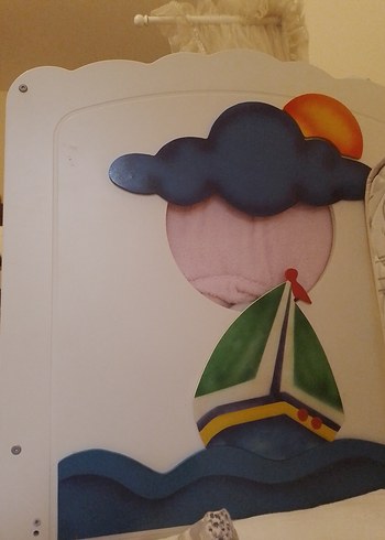 Mavi Deniz Temalı Çocuk Gardırop beşik - Görsel 3