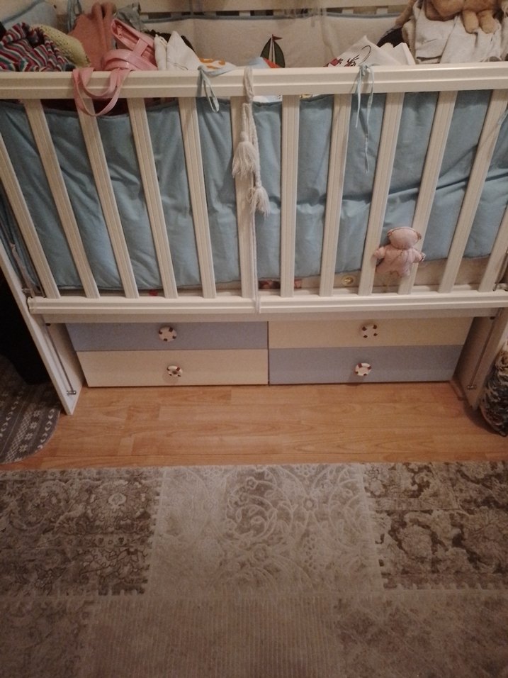 Mavi Deniz Temalı Çocuk Gardırop beşik - Görsel 2