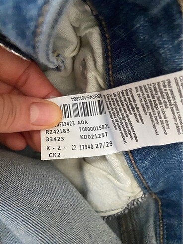 27 Beden çeşitli Renk Mavi kadın pantolon