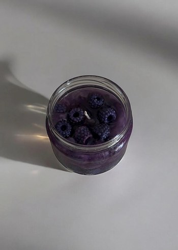 Koyu Mor Kokulu Böğürtlenli Mum