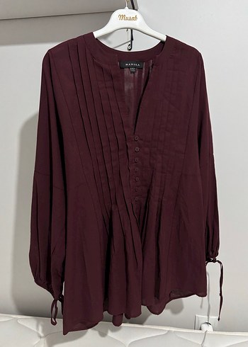 Bordo Piliseli bluz