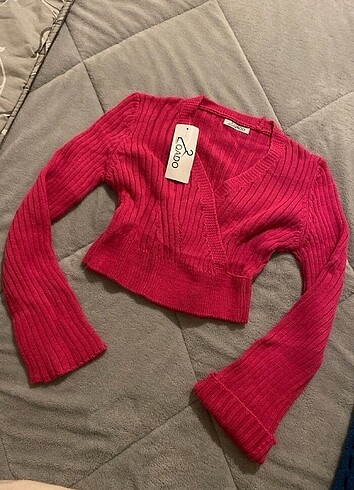 Triko crop kazak /pembe kazak
