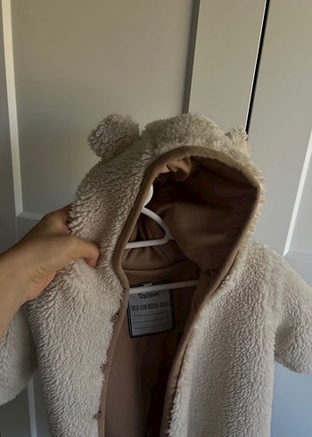 Bej Bebek Kürklü Tulum - Görsel 3