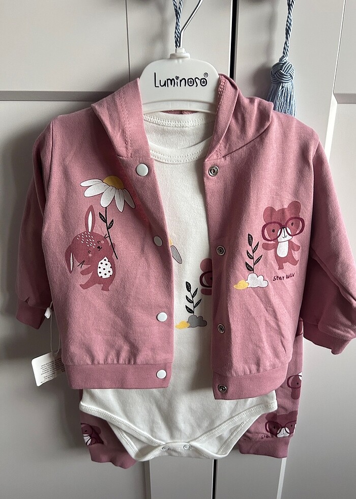 Sıfır etiketli bebek 3 lü takım - Görsel 3