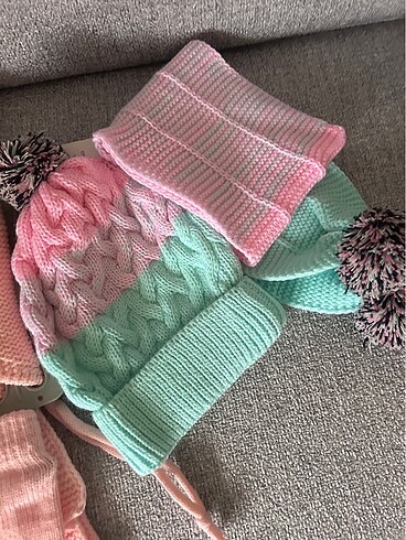 2 takım atkı bere eldiven - Görsel 3