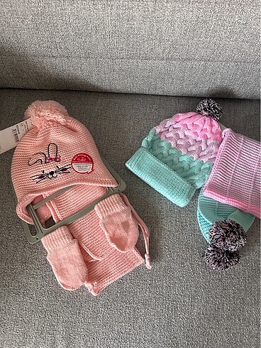 2 takım atkı bere eldiven - Görsel 4
