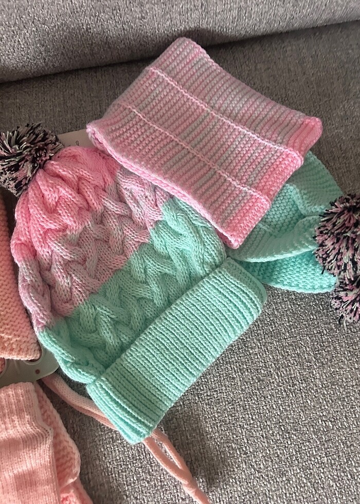 2 takım atkı bere eldiven - Görsel 3