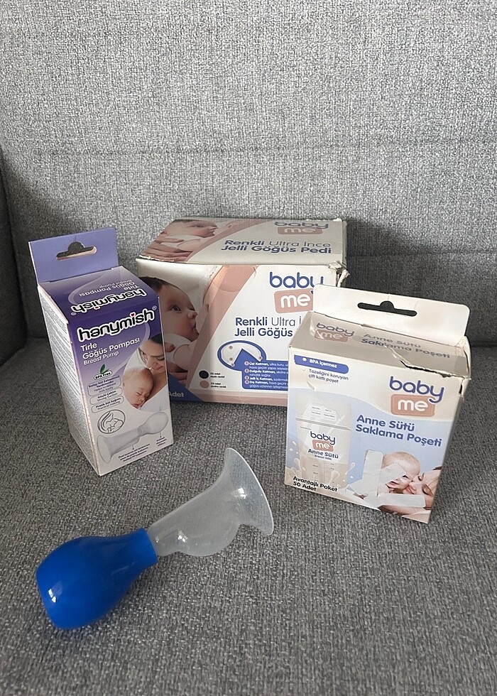 Süt sağma pompası göğüs pedi ve süt torbası - Görsel 2