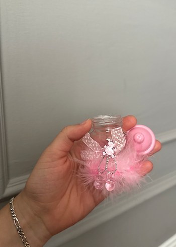 Pembe Bebek Biberonu Şekerlik - Görsel 3