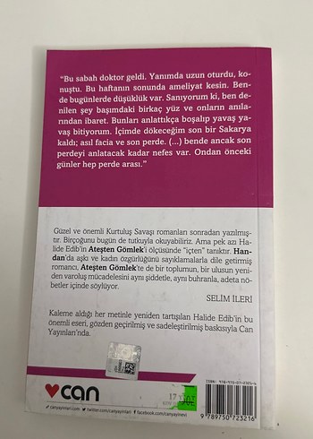 Ateşten Gömlek - Halide Edib Adıvar - Görsel 2