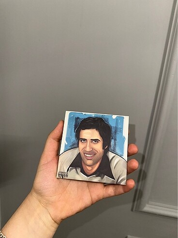 Kemal sunal bardak altlığı,minimal kutu,rozet,ayna