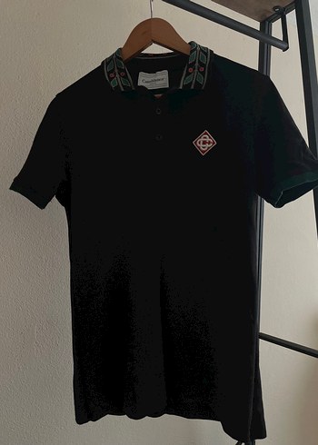 Düğmeli Siyah Erkek Polo Tişört