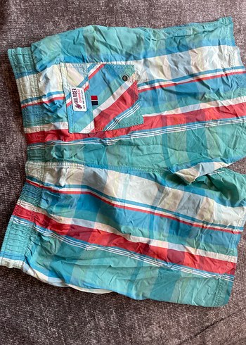 Erkek Pastel Renkli Pilili Mini Şort - Görsel 4